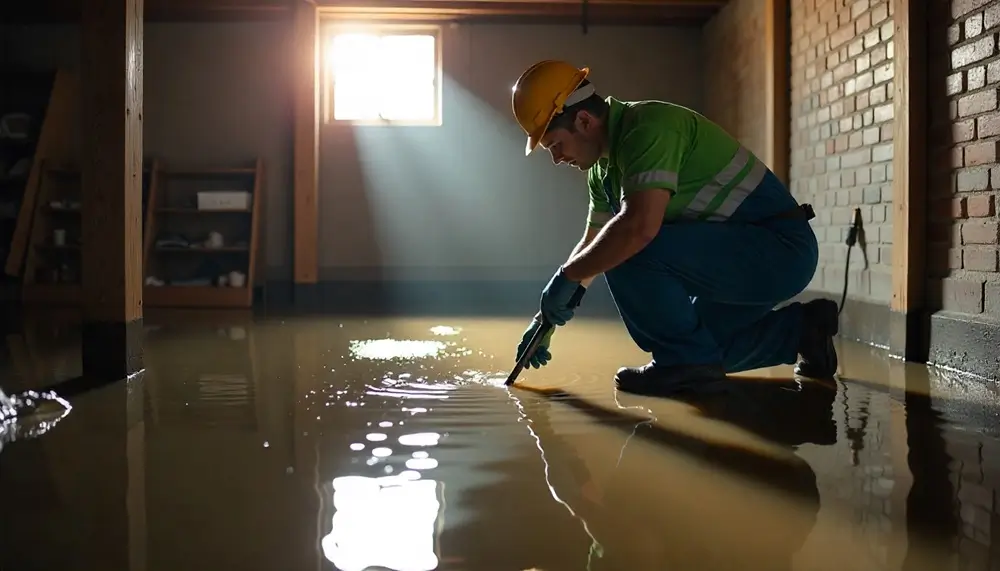 Professional water damage restoration services in New Vienna, OH
